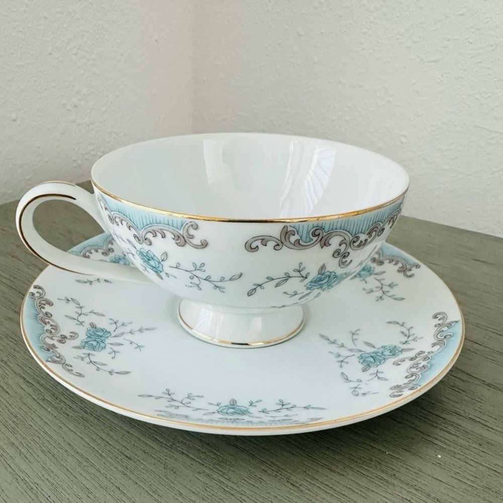 IMPERIAL China Seville shabby chic cottagecore teacup and saucer